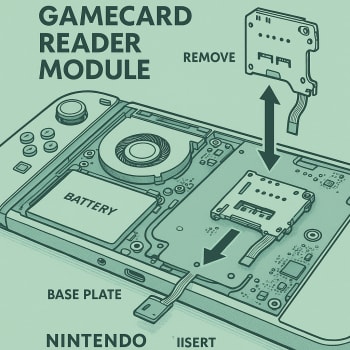 Nintendo Switch Softwarekartenleser-Modul mit Kopfhörerbuchse - Austauschjpg